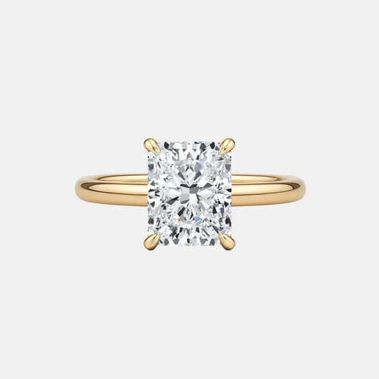 AVALON radiant solitaire engagement ring AG & CO Jewellery