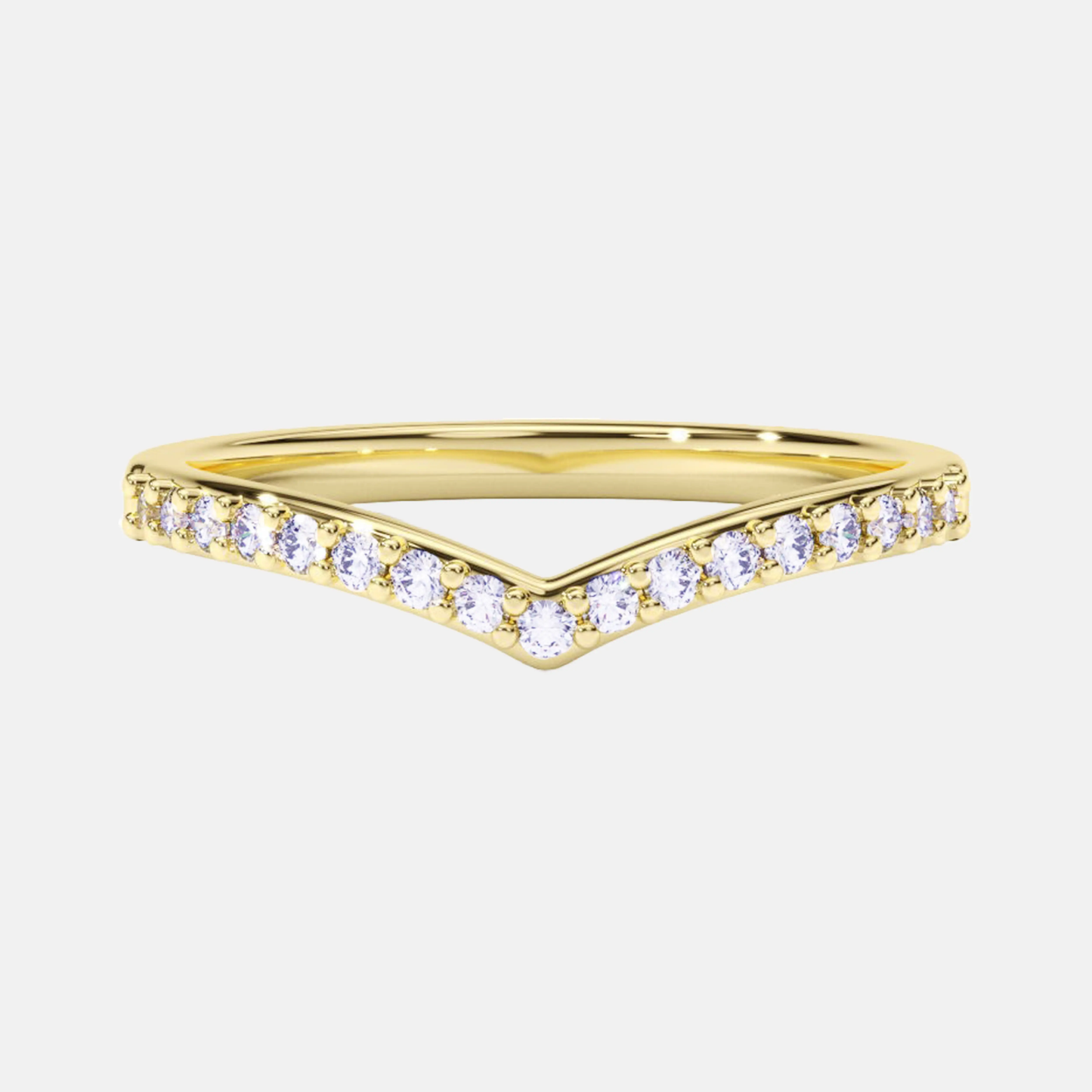 ayla — chevron lab-grown diamond wedding band ag & co jewellery