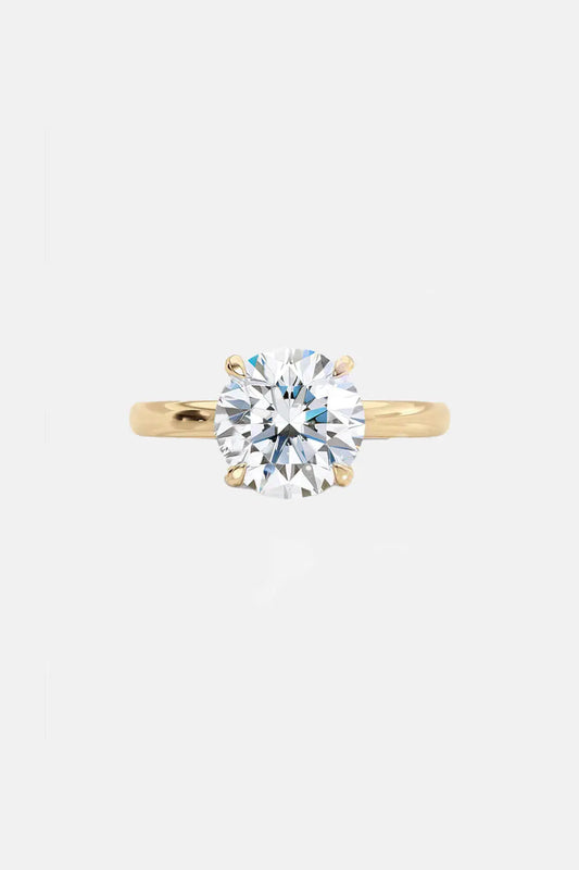 Adelina - Solitaire Bridge Side Stone Engagement Ring AG & CO Jewellery