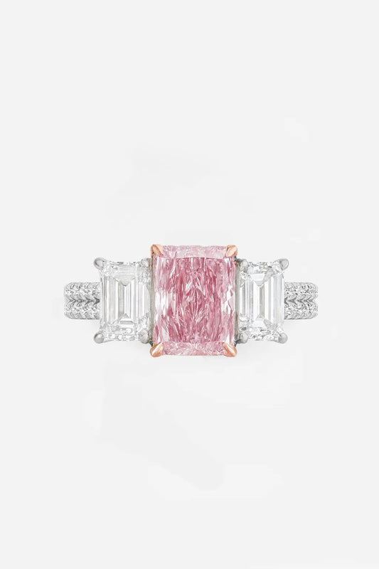 Aurielle – Radiant Pink Trilogy Ring AG & CO Jewellery