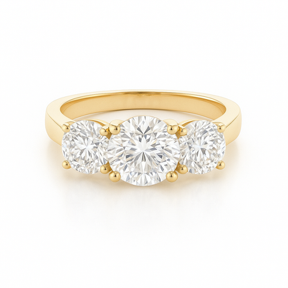 Anna - Round Trilogy Diamond Engagement Ring AG & CO Jewellery