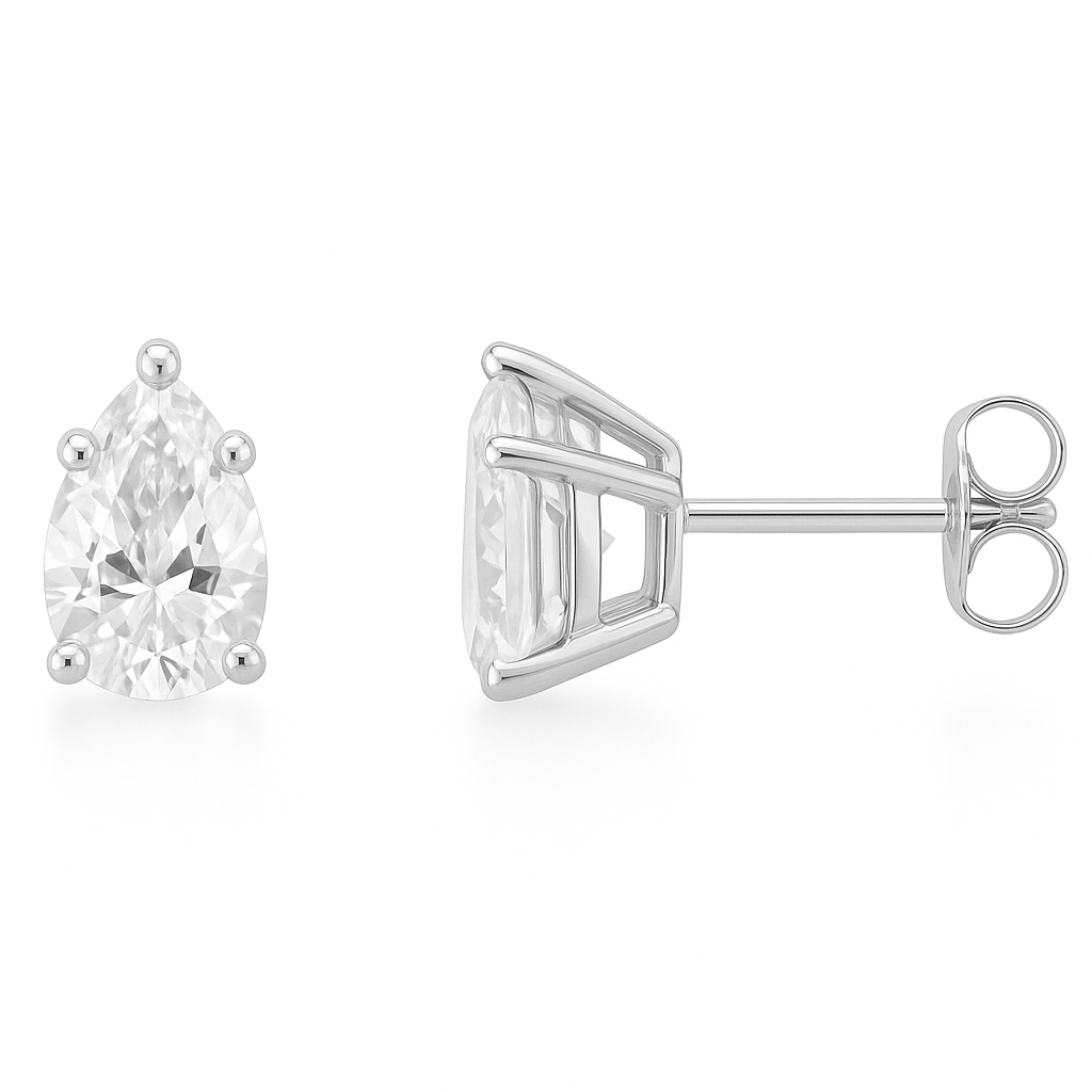 4-Prong Lab Grown Diamond Stud Earrings 0.50-6.00 carat Diamond Studs 14K Solid Gold IGI certified AG & CO Jewellery