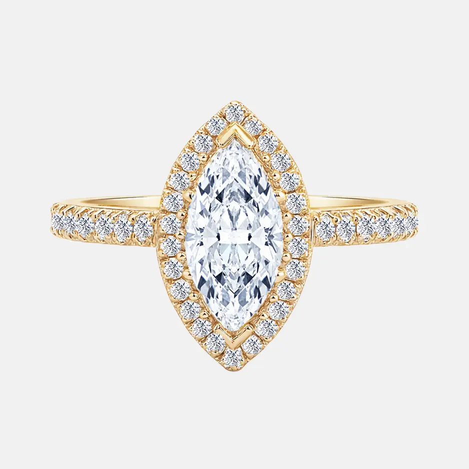 celestine marquise halo pavé ag & co jewellery