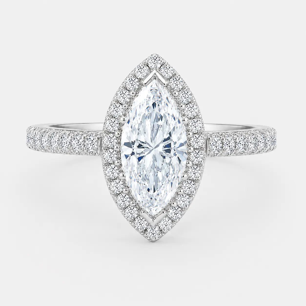 celestine marquise halo pavé ag & co jewellery