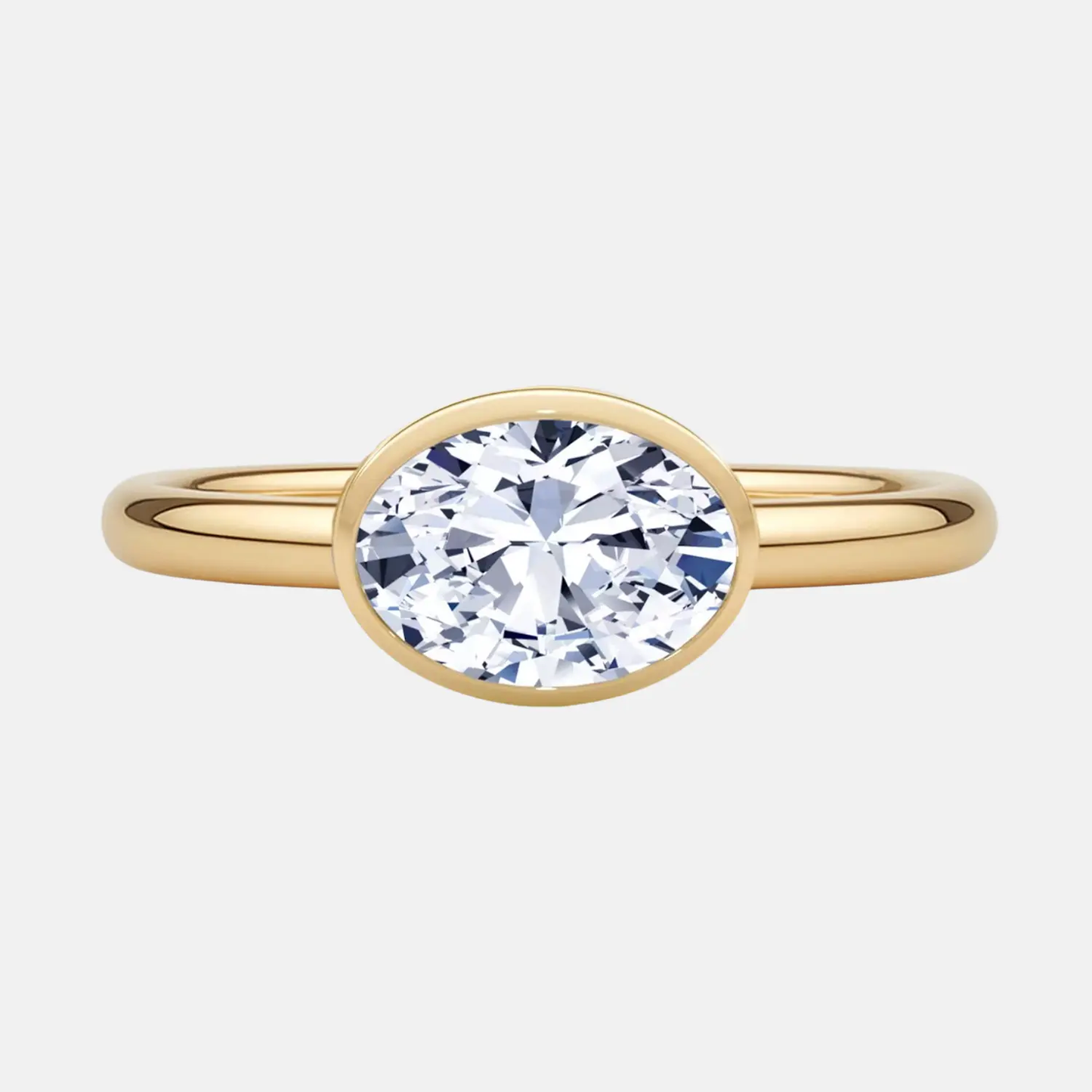 céline oval east-west bezel ring ag & co jewellery