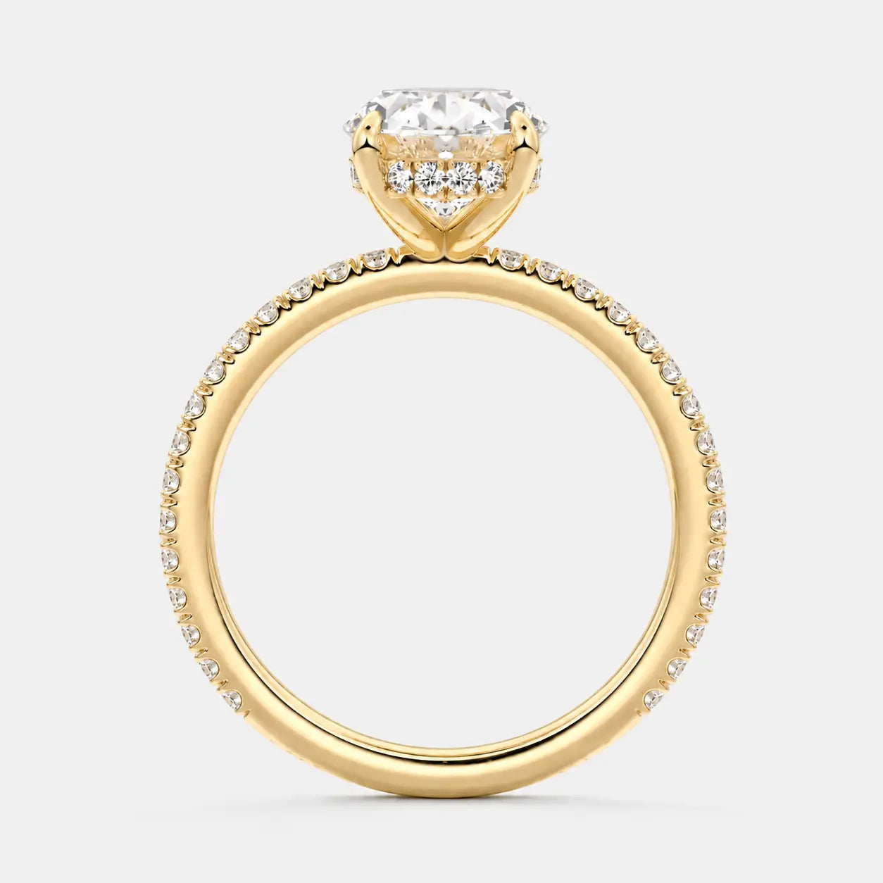 charlie oval hidden halo pavé ag & co jewellery
