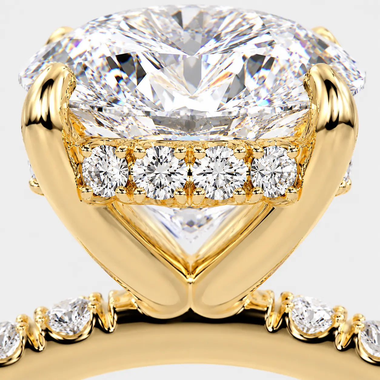 CHARLIE Oval Hidden Halo Pavé AG & CO Jewellery