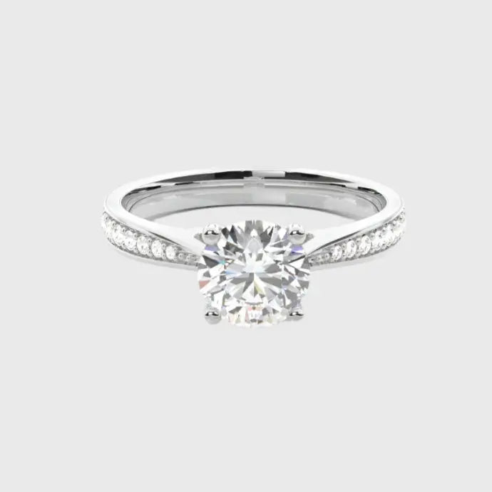 chiara - channel-set side stone diamond engagement ring ag & co jewellery