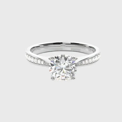 CHIARA - Channel-Set Side Stone Diamond Engagement Ring AG & CO Jewellery