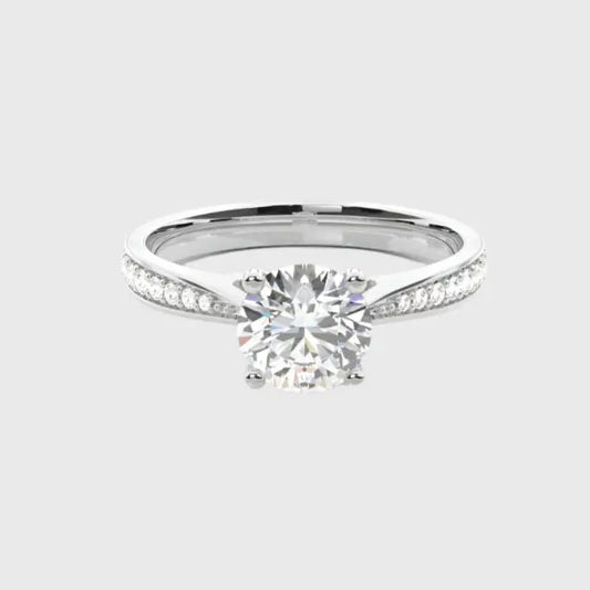 CHIARA - Channel-Set Side Stone Diamond Engagement Ring AG & CO Jewellery
