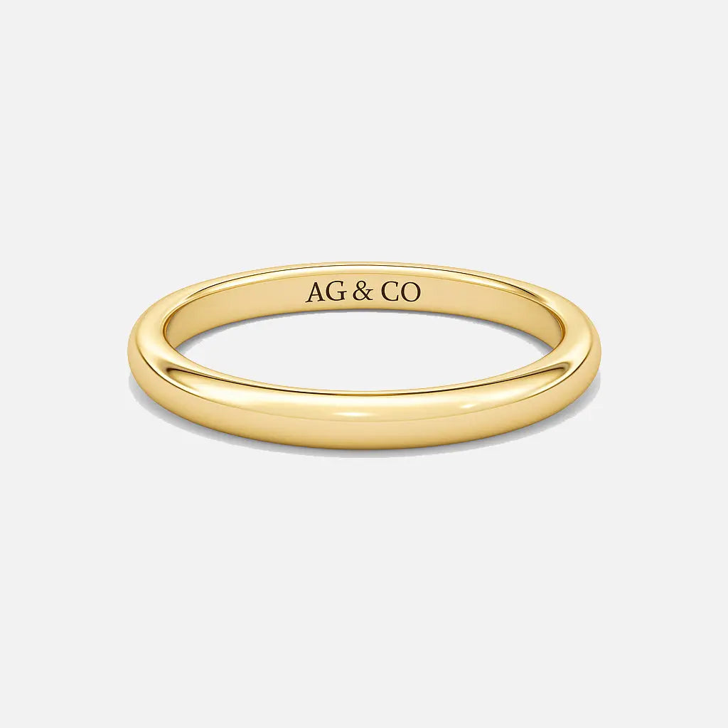 classic wedding band ag & co jewellery