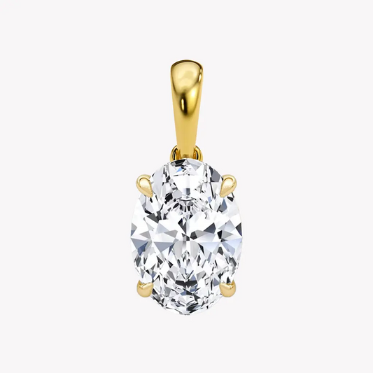 Calista - Oval Solitaire 10k Pendant AG & CO Jewellery
