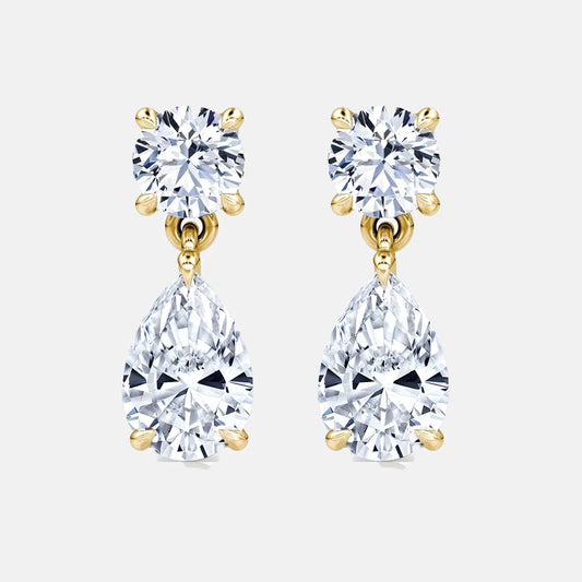 DROP ROUND PEAR EARRINGS AG & CO Jewellery
