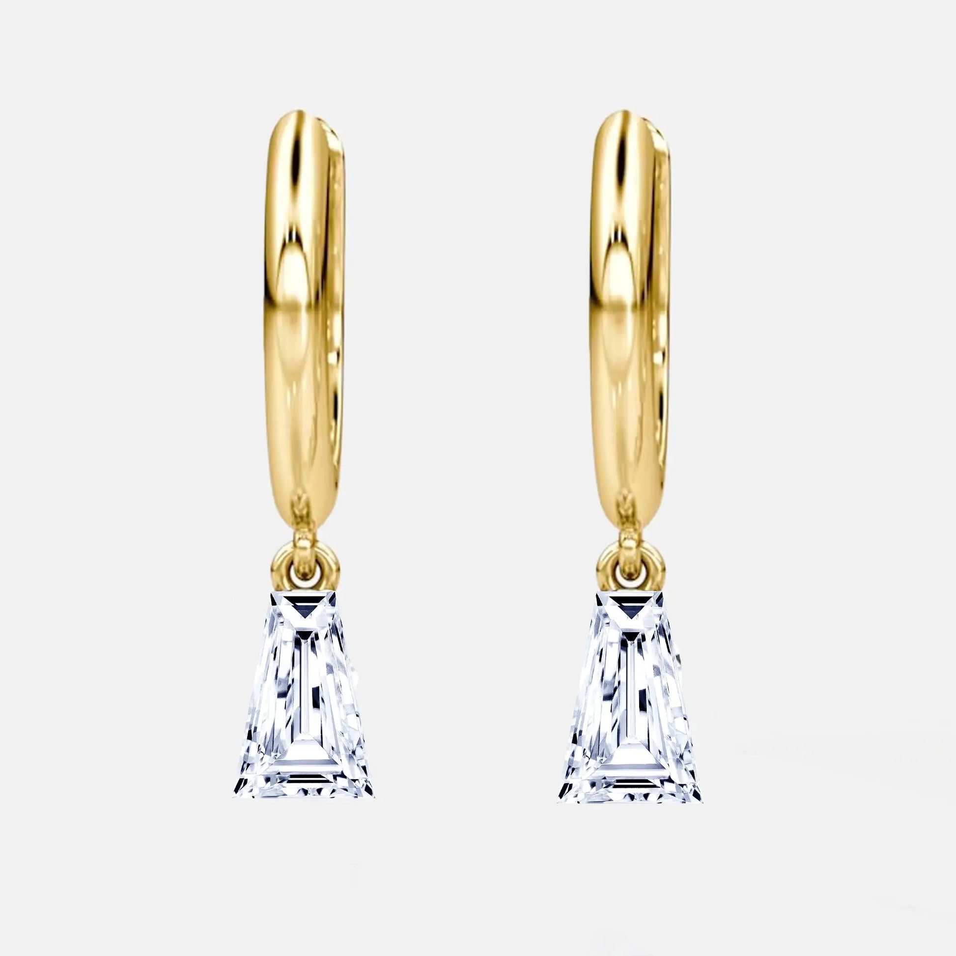 EARRINGS 20 TAPERED BAGUETTES AG & CO Jewellery