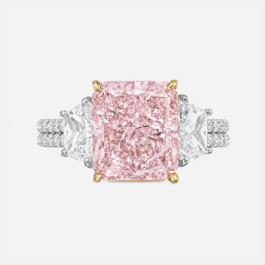 ELARAE Pink Radiant Diamond Ring AG & CO Jewellery