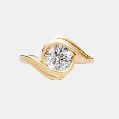 ELYSIA -  Sculptural Bypass Diamond Ring AG & CO Jewellery