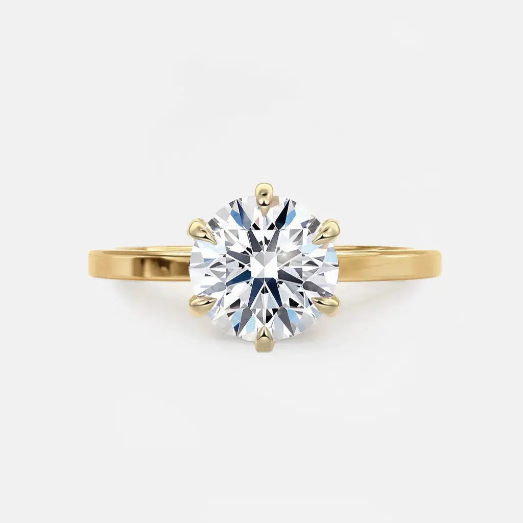 ERINA – Square Edge 6-Prong Solitaire AG & CO Jewellery