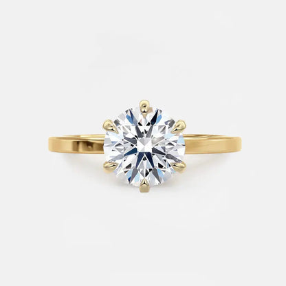 ERINA – Square Edge 6-Prong Solitaire AG & CO Jewellery