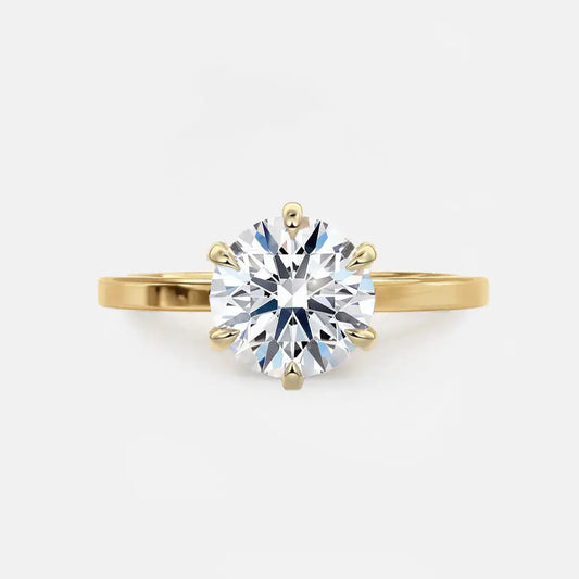 ERINA – Square Edge 6-Prong Solitaire AG & CO Jewellery