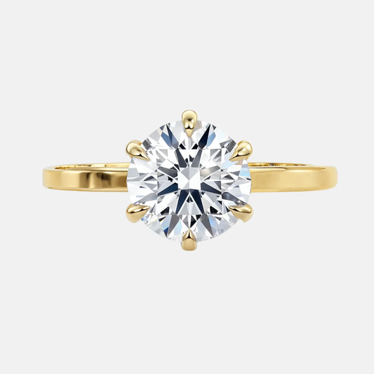 ERINA – Square Edge 6-Prong Solitaire AG & CO Jewellery