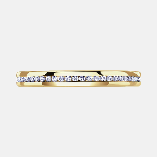 EVANA — Classic Channel Set Lab-Grown Diamond Wedding Band AG & CO Jewellery