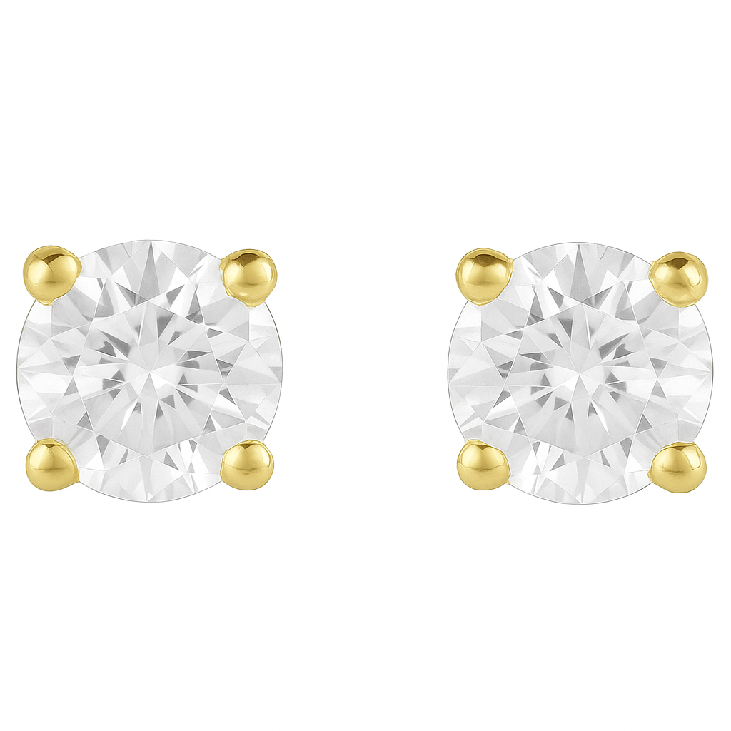 4-Prong Lab Grown Diamond Stud Earrings 0.50-6.00 carat Diamond Studs 14K Solid Gold IGI certified AG & CO Jewellery