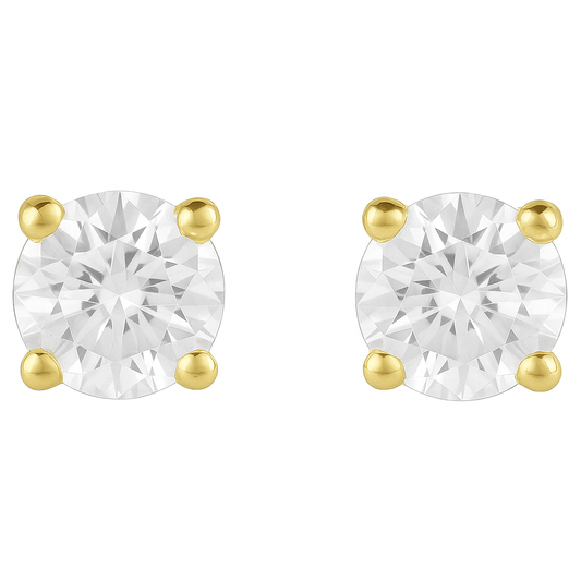 4-Prong Lab Grown Diamond Stud Earrings 0.50-6.00 carat Diamond Studs 14K Solid Gold IGI certified AG & CO Jewellery