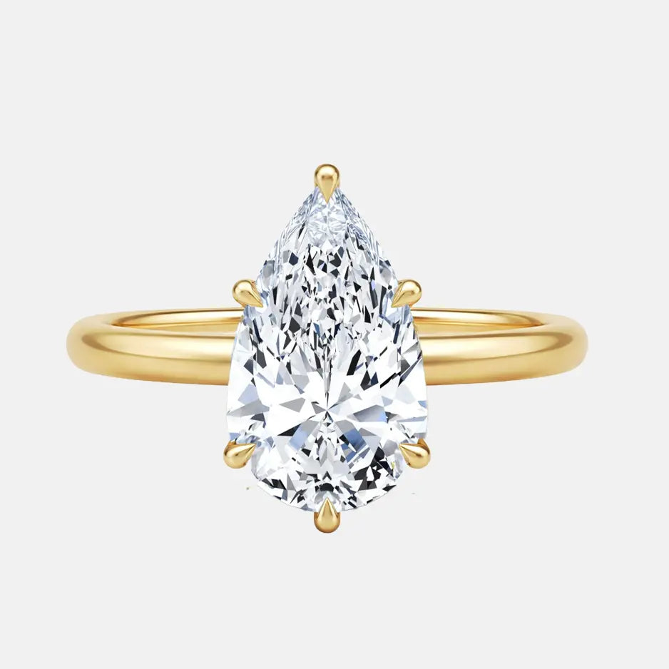 felicity 6 prong pear solitaire ag & co jewellery