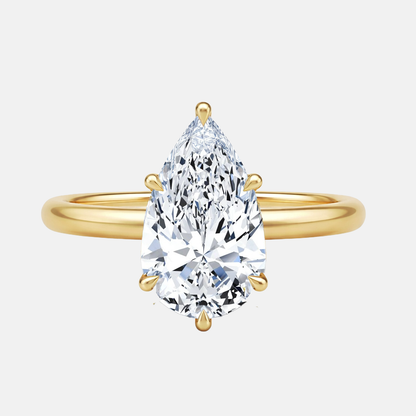 FELICITY 6 Prong Pear Solitaire AG & CO Jewellery