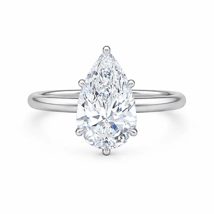 FELICITY 6 Prong Pear Solitaire AG & CO Jewellery