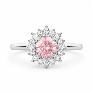 Fleur Rosé Pink Diamond Petal Ring
