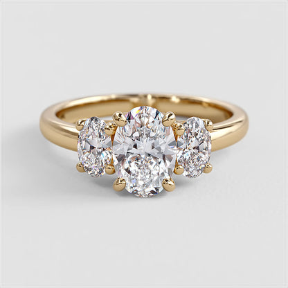 HARPER - Three Stone Trilogy Engagement Ring AG & CO Jewellery
