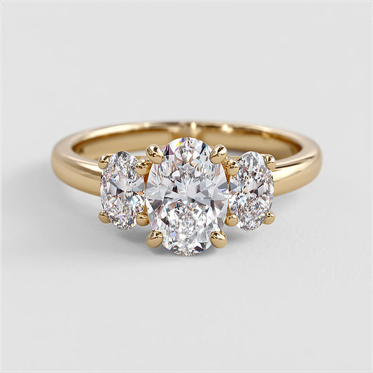 HARPER - Three Stone Trilogy Engagement Ring AG & CO Jewellery