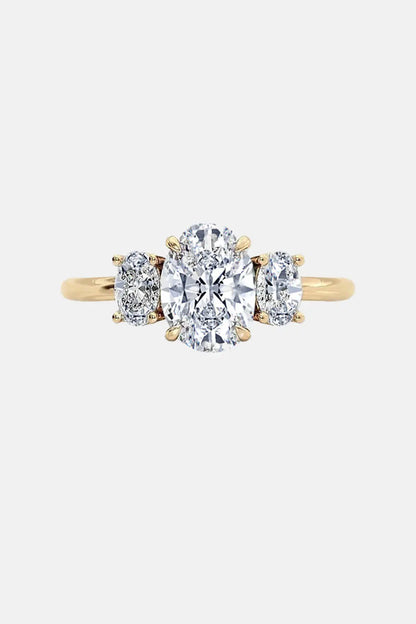HARPER - Three Stone Trilogy Engagement Ring AG & CO Jewellery
