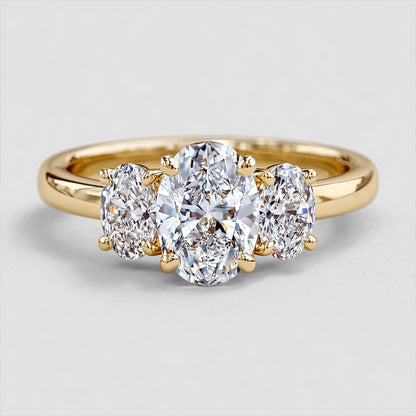 HARPER - Three Stone Trilogy Engagement Ring AG & CO Jewellery