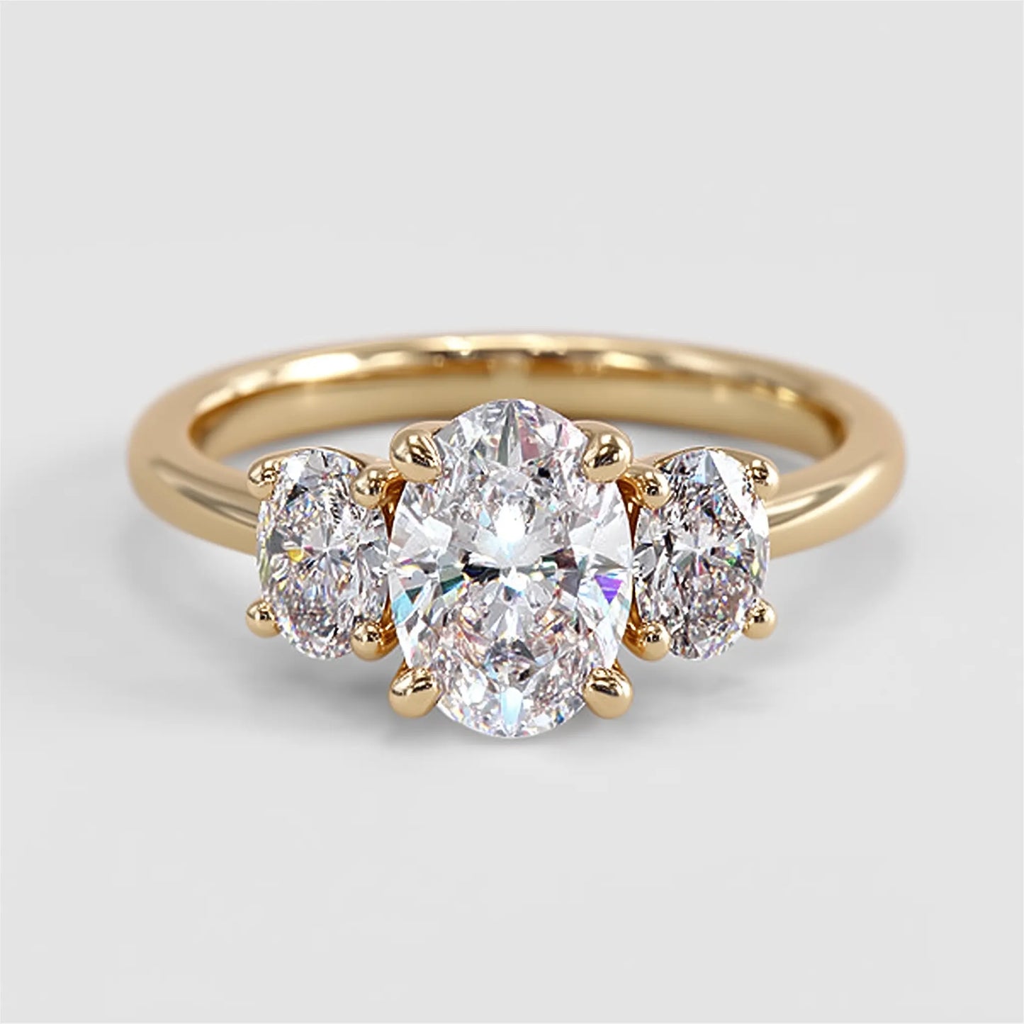 harper - three stone trilogy engagement ring ag & co jewellery