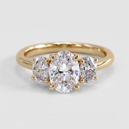 HARPER - Three Stone Trilogy Engagement Ring AG & CO Jewellery