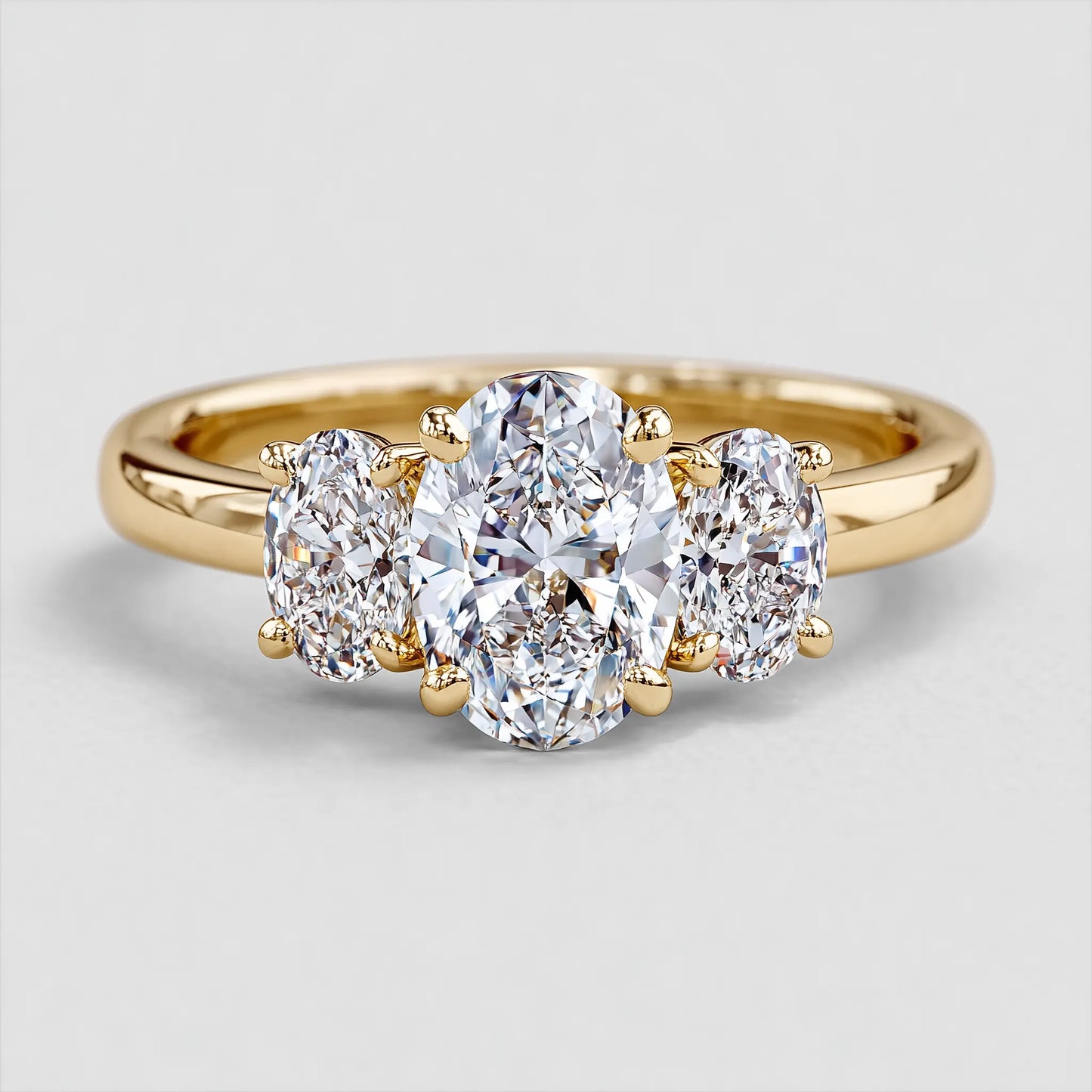 harper - three stone trilogy engagement ring ag & co jewellery