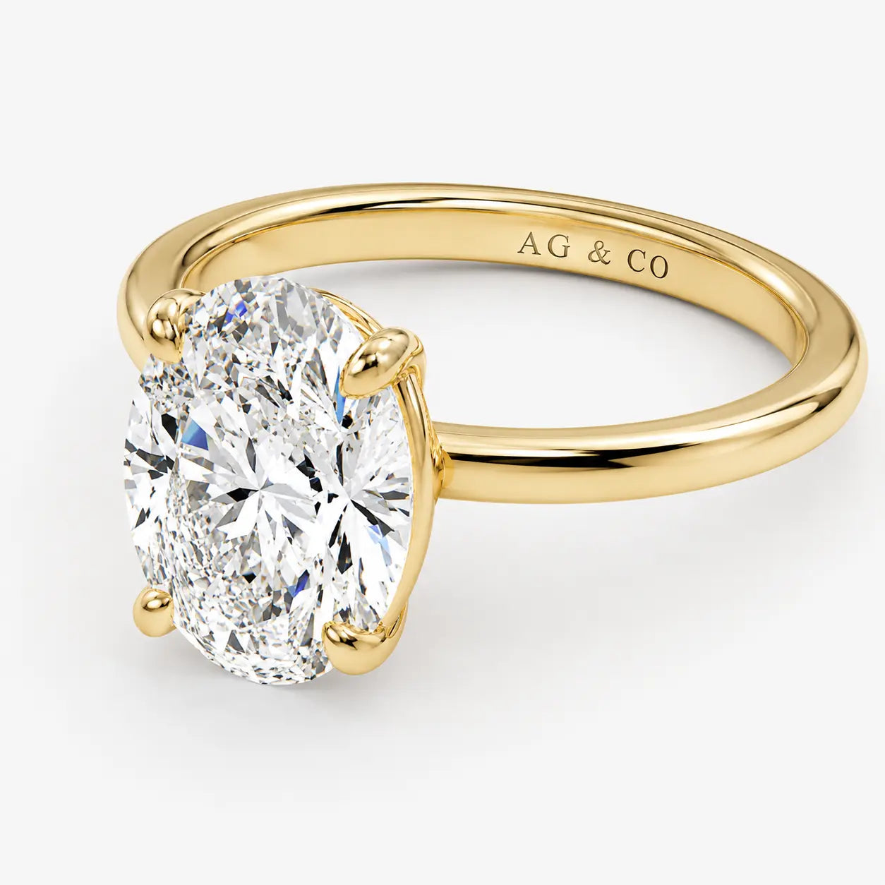 imogen classic oval solitaire ag & co jewellery