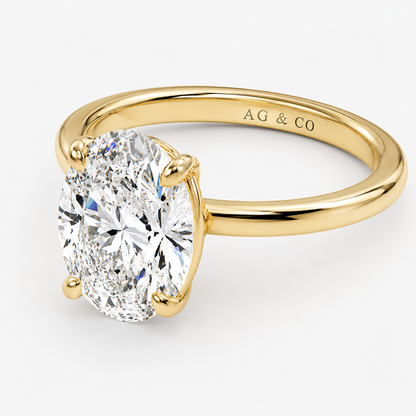 IMOGEN Classic Oval Solitaire AG & CO Jewellery