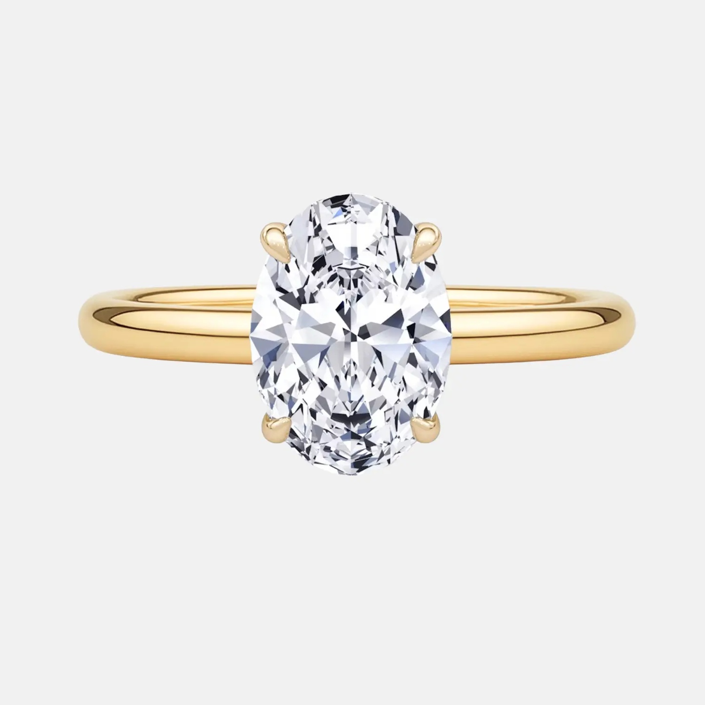 imogen oval hidden halo solitaire ag & co jewellery