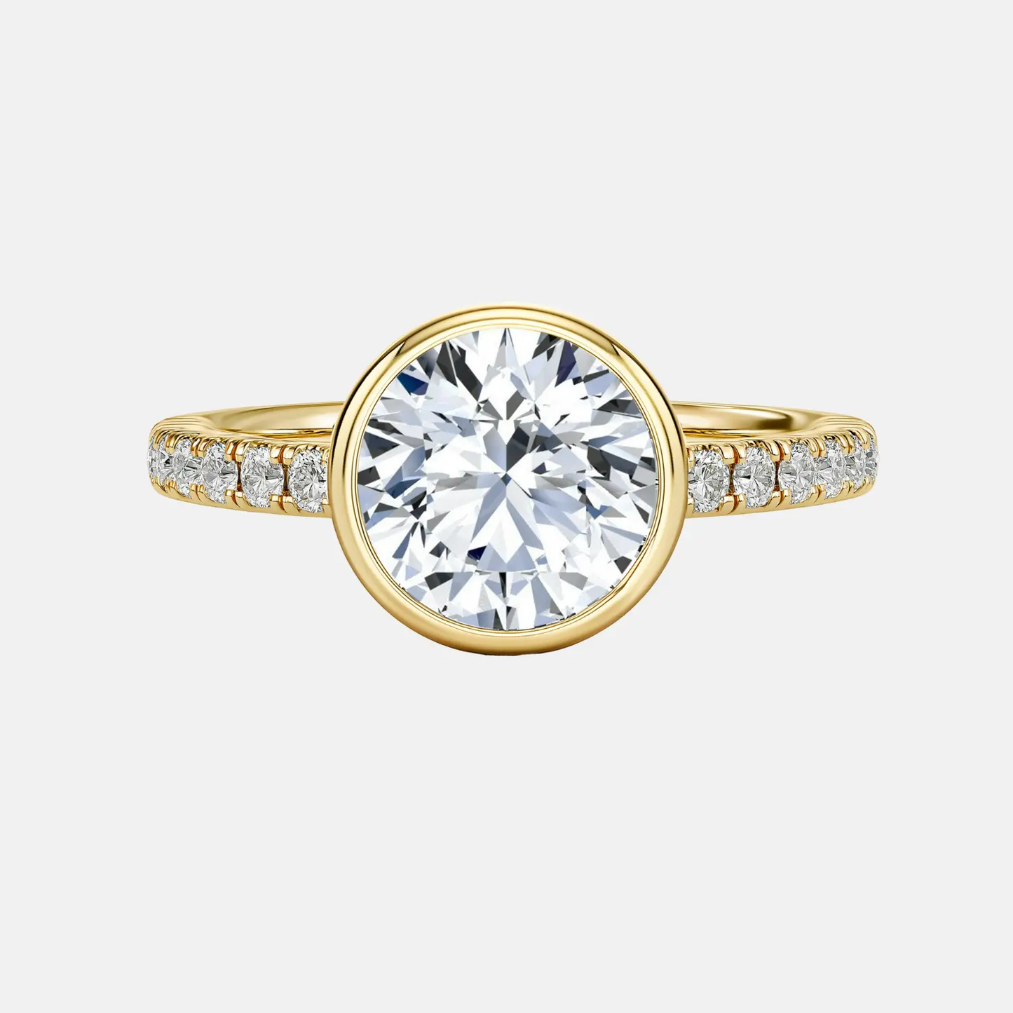 isolde round bezel pavé ring ag & co jewellery