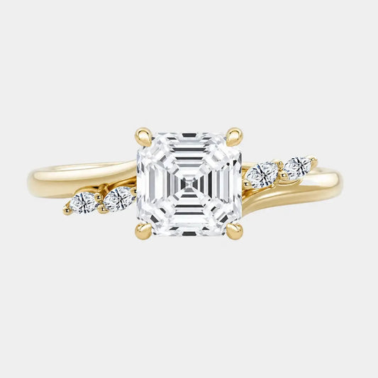 JAZMIRA — Asscher with Marquise Accents