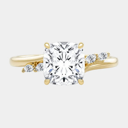 JAZMIRA — Cushion with Marquise Accents