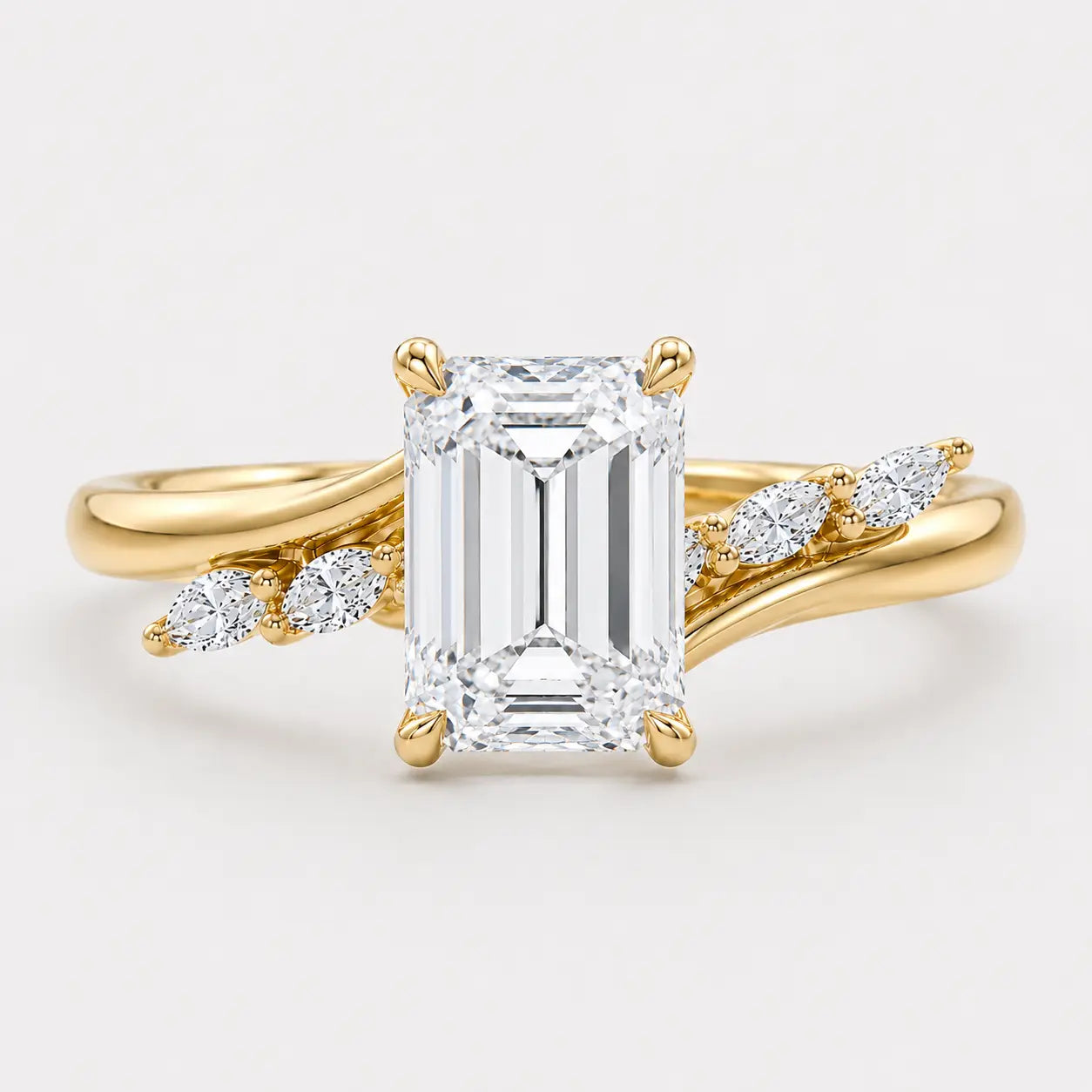 jazmira — emerald with marquise accents