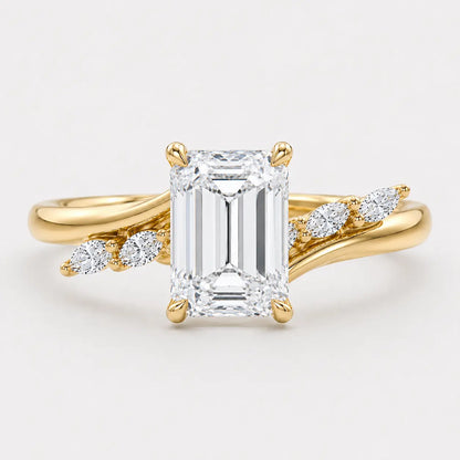 JAZMIRA — Emerald with Marquise Accents