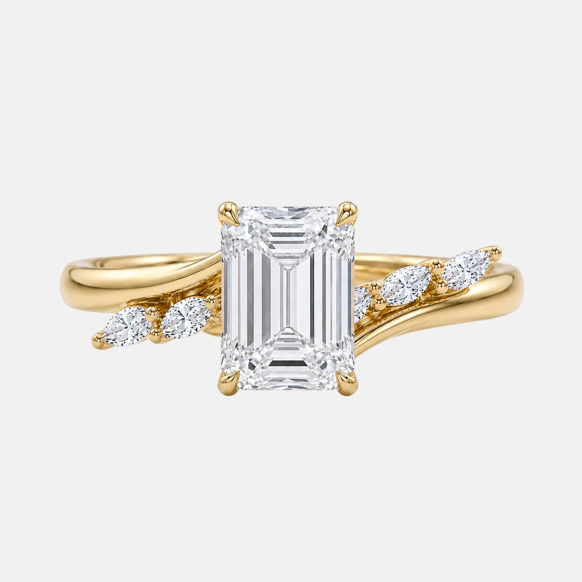 jazmira — emerald with marquise accents