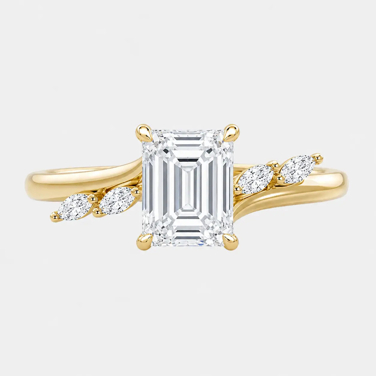jazmira — emerald with marquise accents