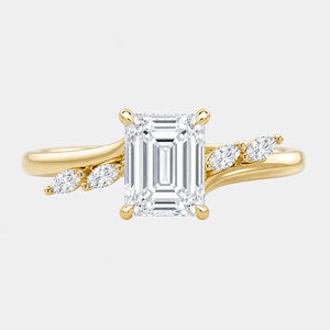 JAZMIRA — Emerald with Marquise Accents