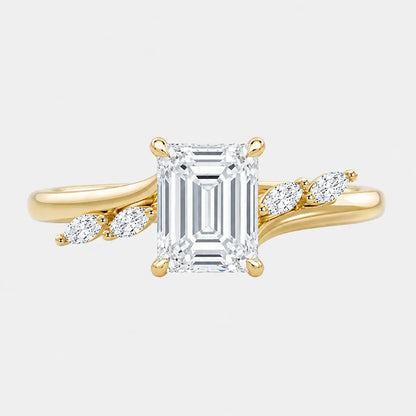 JAZMIRA — Emerald with Marquise Accents
